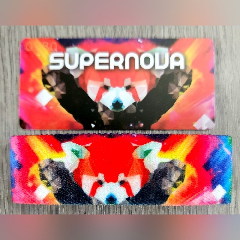 ZOX "SUPERNOVA" #780 BLOG Red Panda Galaxy Collectible NEW MEDIUM WRISTBAND